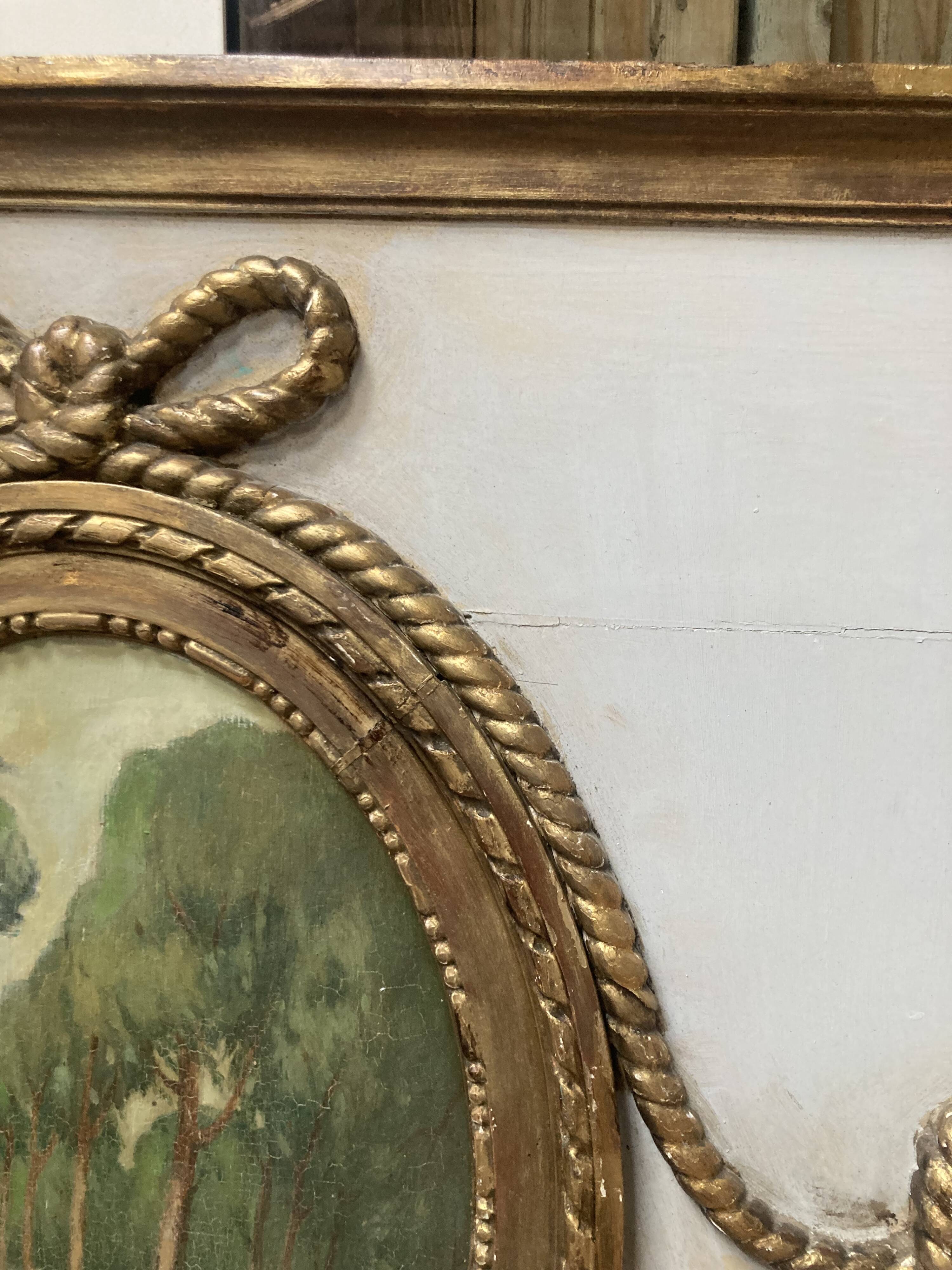 Louis XVI style trumeau late 19th century 110x160cm