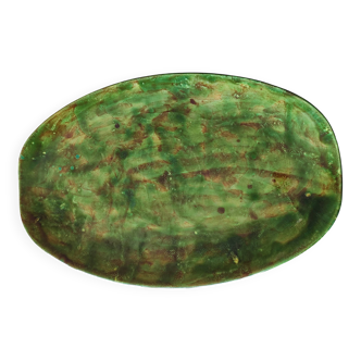 Medium oval glazed dish