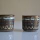 Set of 2 ceramic cups or mugs from the 1950s 1960s signed Rigal