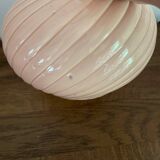Powder pink art deco ball vase