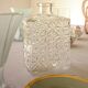 Carved glass decanter registered model made in France""