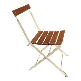 Chaise pliante d’enfant en bois