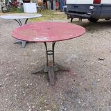 Pair of Cast Iron and Iron Garden Tables