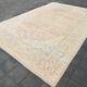 Shades Of Pink Large Vintage Persian Carpet, Hand Knotted Rug, 282x426 Cm