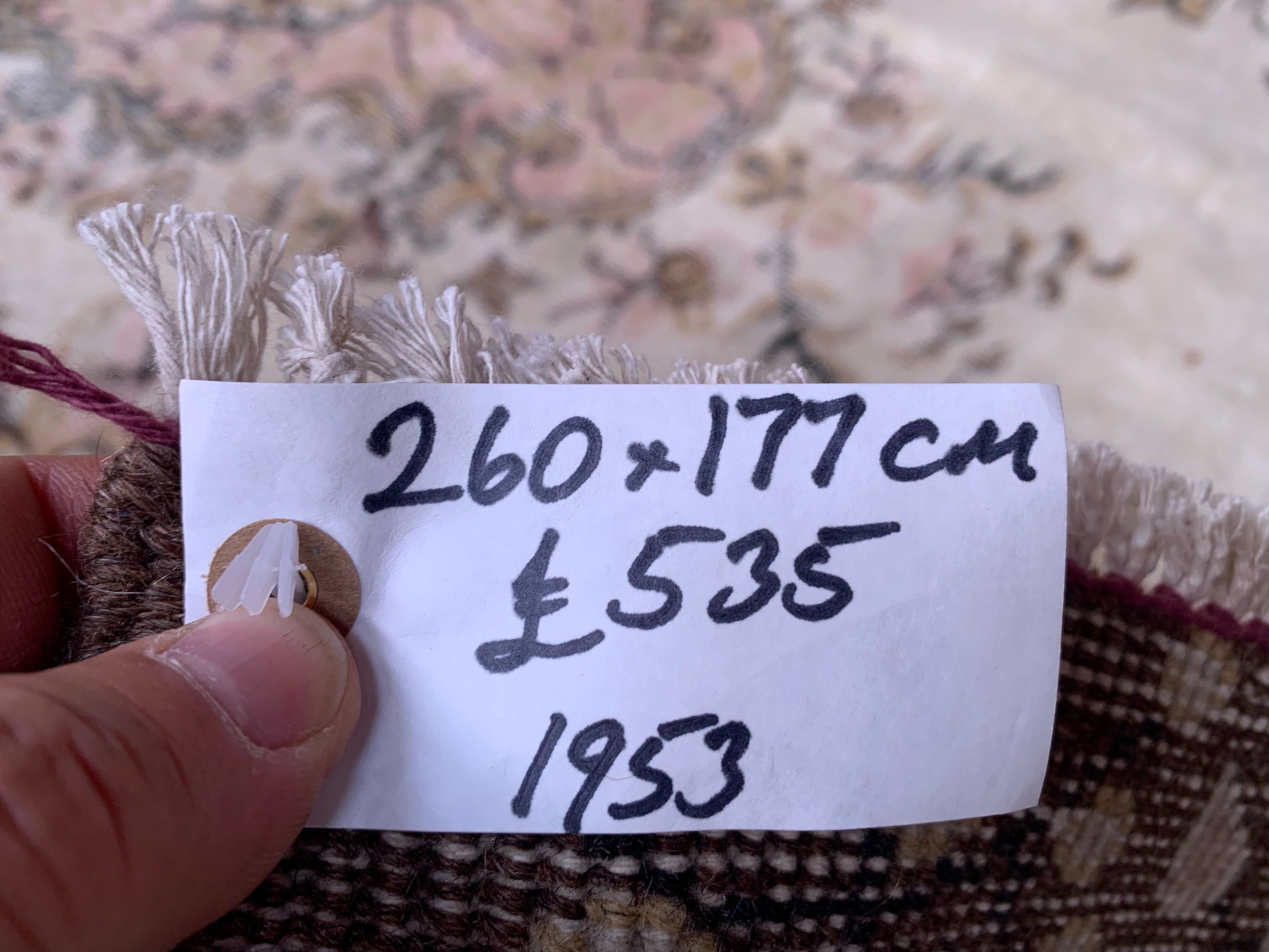 Vintage Turkish Rug 260x177 cm