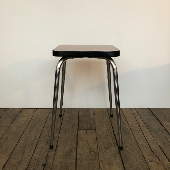 Brown formica stool