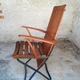 Fauteuil pliant en bois de teck
