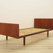 Teak bed, Danish design, 1960s, designer: Hans J. Wegner, manufacturer: Get