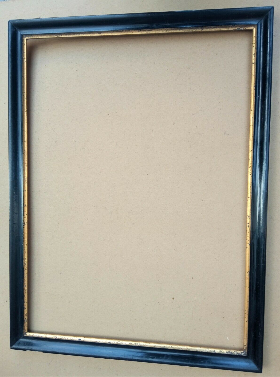 Black lacquered frame Napoleon III leaf 62.3 x 45.9 cm