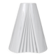 Geometric white porcelain vase Op Art Ambrogio Pozzi Rosenthal, Germany, 1980s