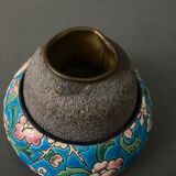 Pyrogen in Longwy XXth enamels with scraper