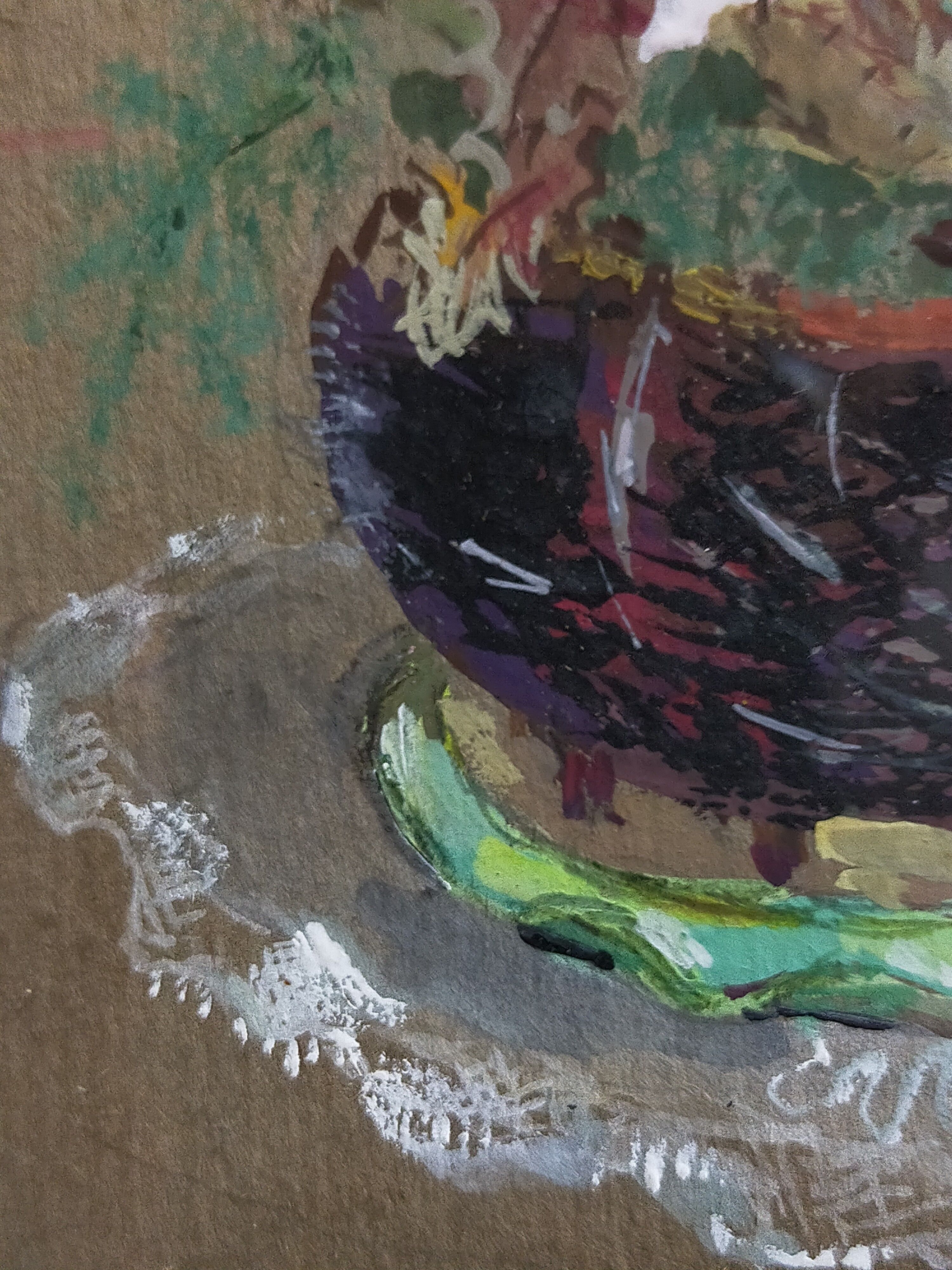 Tableau "la corbeille aux tulipes"