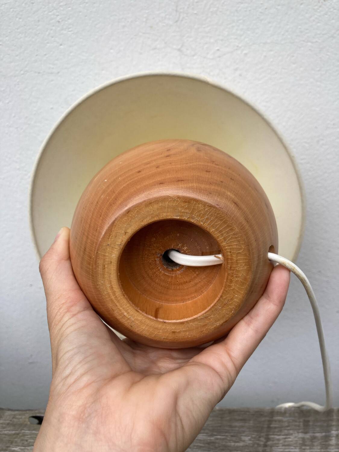 Wooden ball lamp 1990