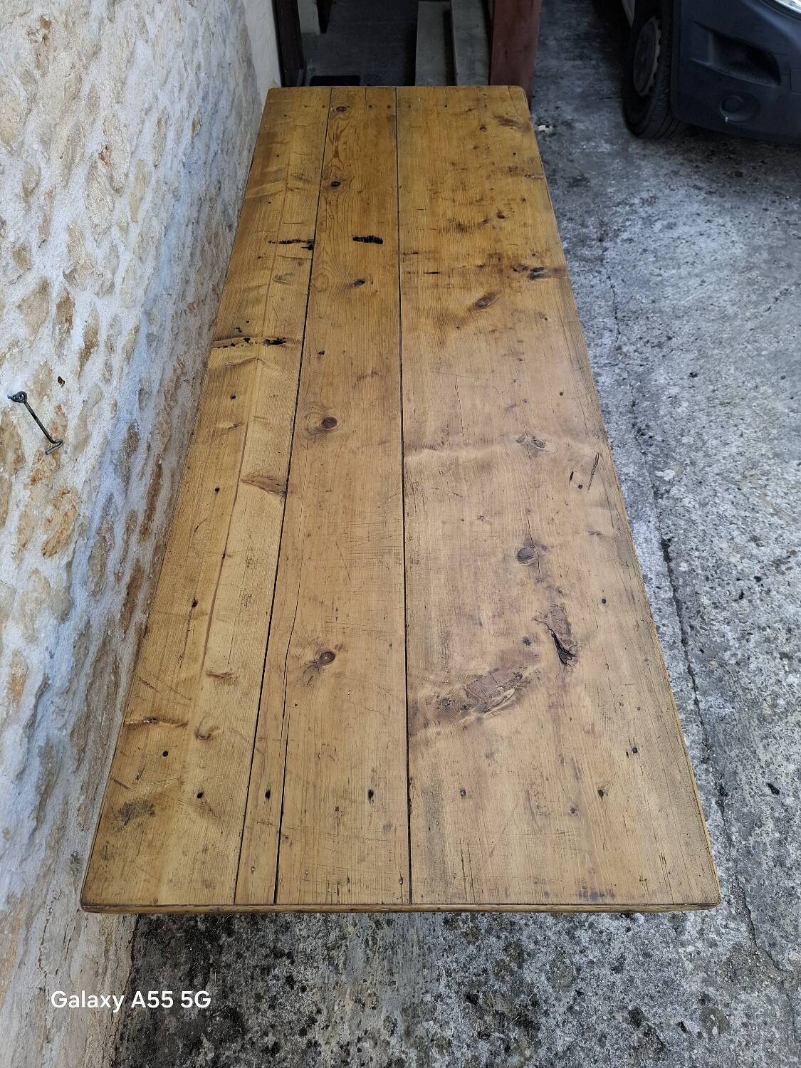 Fir farm table 251 x 85
