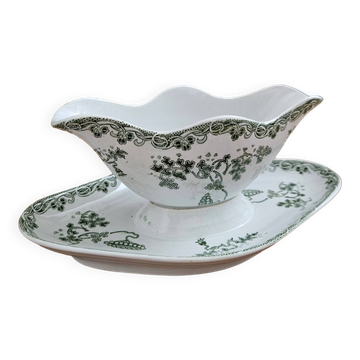 Saucière en Faïence de St Amand & Hamage - Vaisselle Ancienne