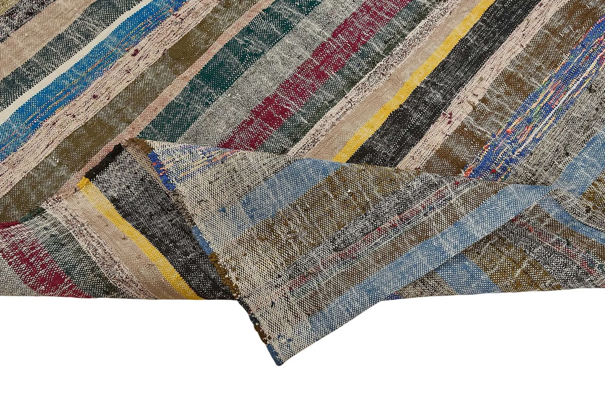 Turkish Handwoven Flatweave Chaput Kilim 183 cm x 284 cm