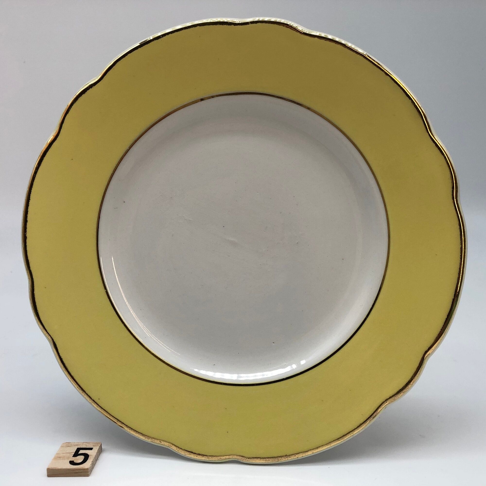 6 plates "k&g lunéville badonviller", model "daffodil" 2 flat, 2 hollow, 2 dessert