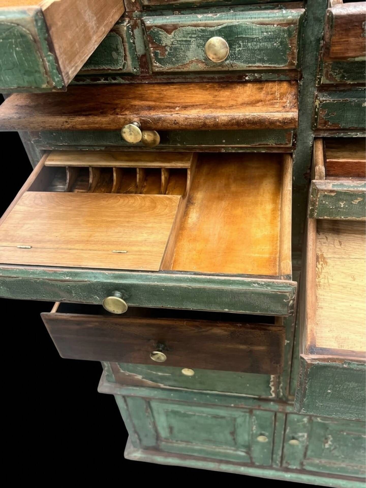 Rare antique dental cabinet The Cabinet Company no. 53 in mahogany.