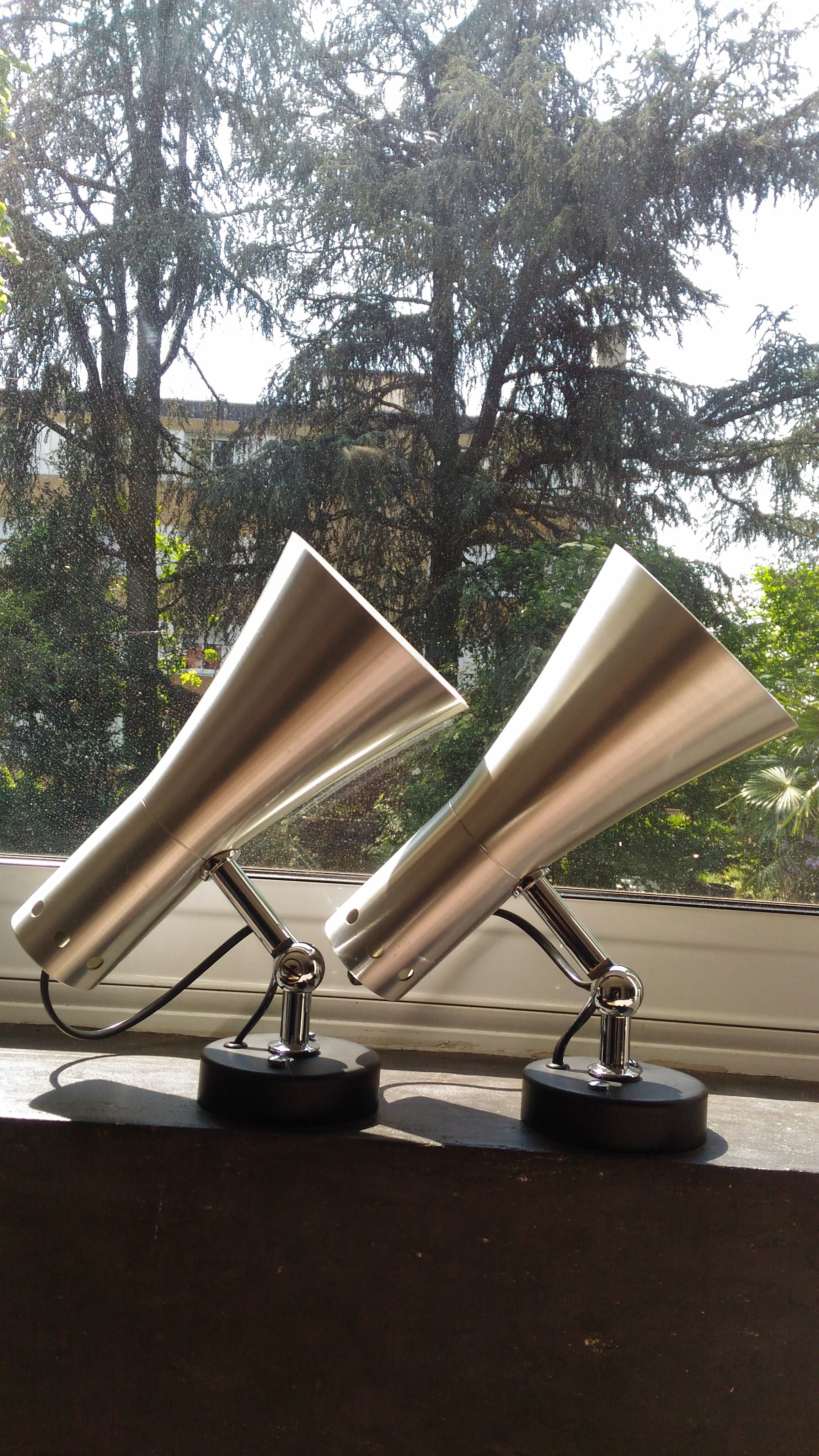 Pair of dialogic wall light circa 1970