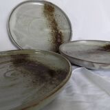 3 assiettes à dessert - atelier Chantal et Thierry Robert