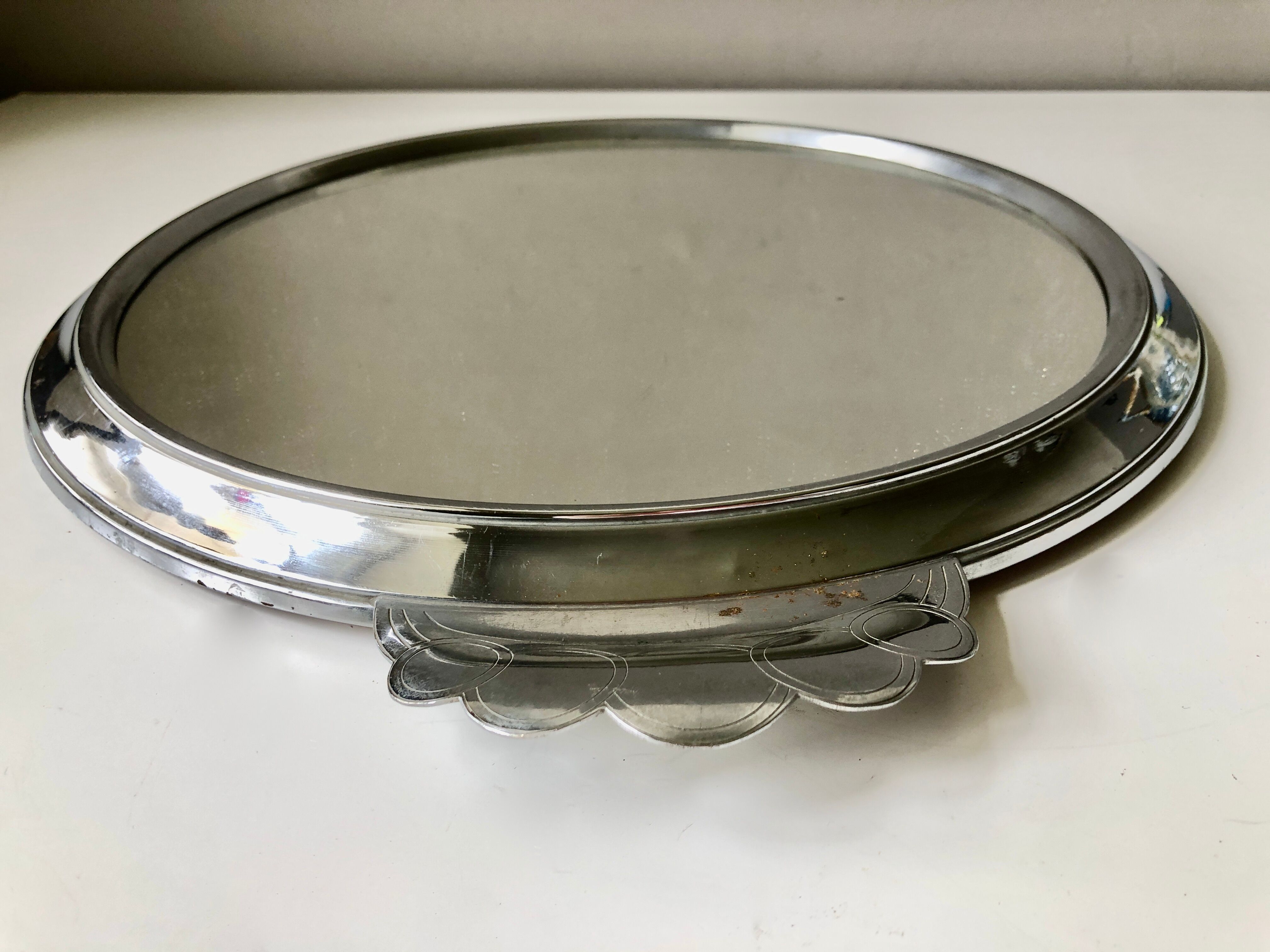 Metal mirror tray 1930 1940