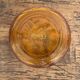 3 "Lever" brand bowls, amber textured