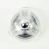 Paire de grands plafonniers « Wave » par Koch & Lowy pour Peill & Putzler, années 1970