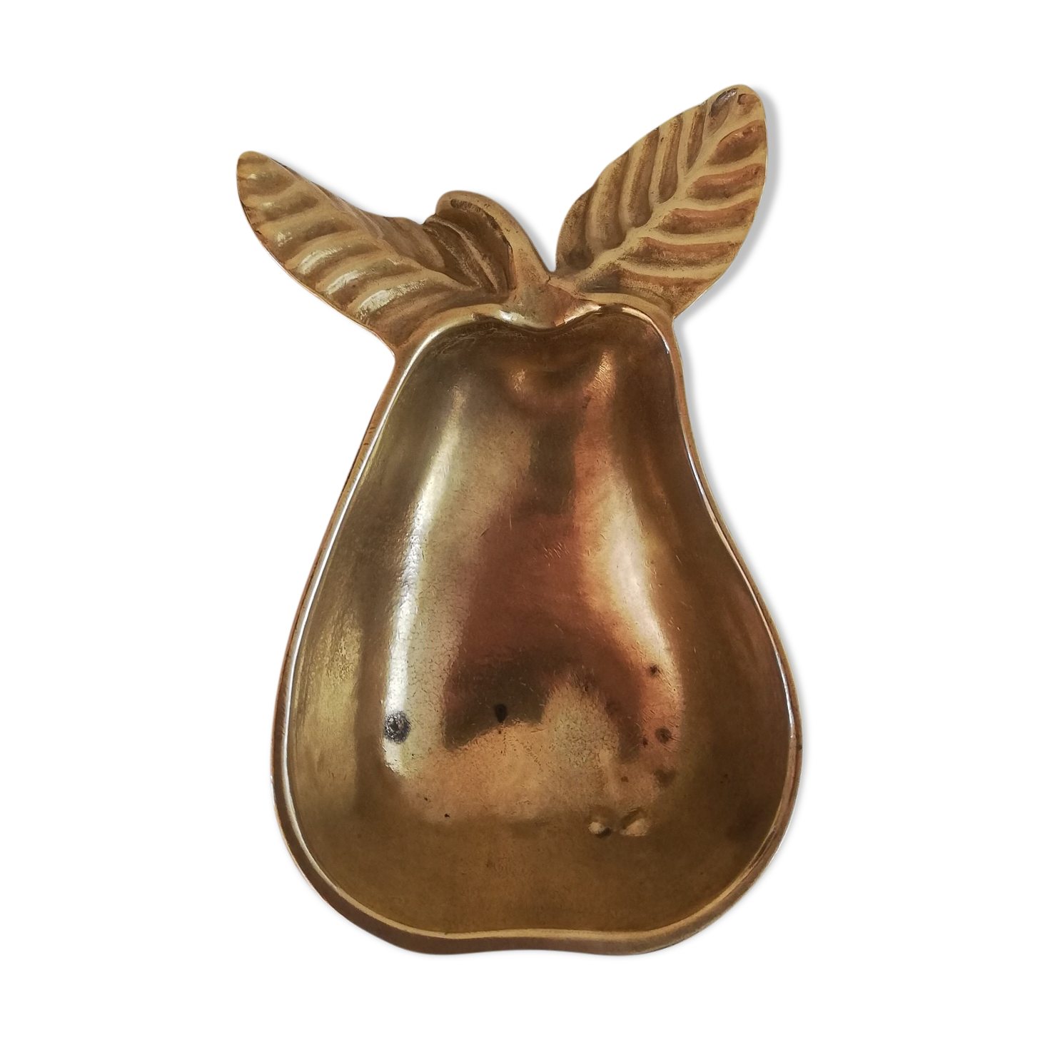 Vide-poche en laiton forme poire