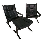 2 Fauteuils Siesta et repose pied