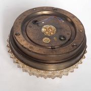 Applique plafonnier spirale dorée