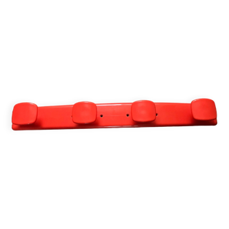 Porte manteau patère orange vintage