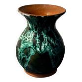 Small vase with flamed enamel