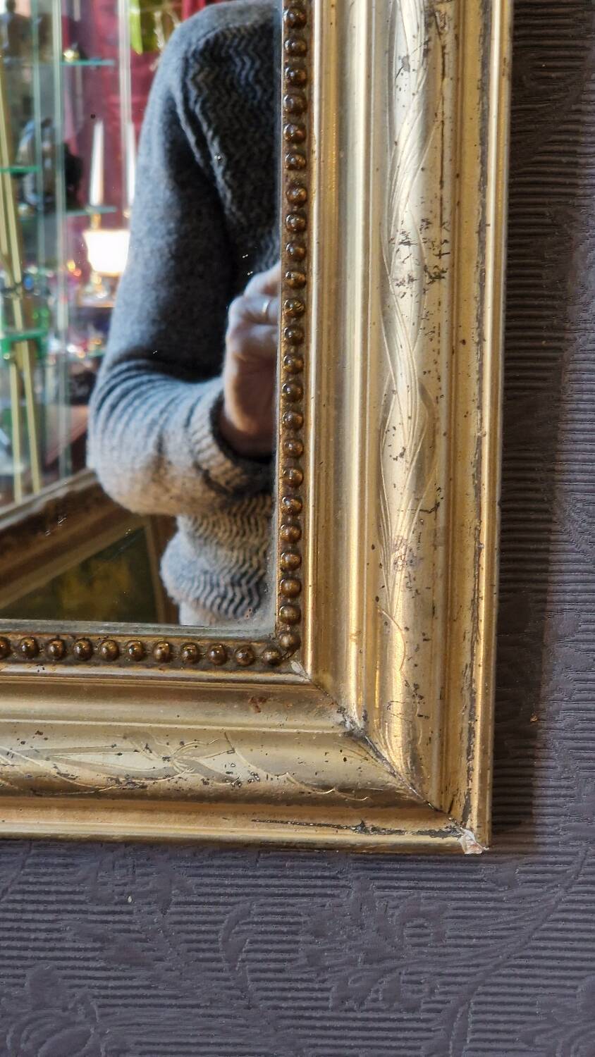 Louis philippe gold mirror