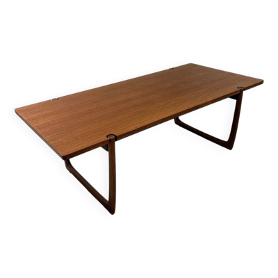 Table basse en teck Peter Hvidt & Orla Mölgaard 596 France & Son, Danemark