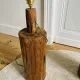 Lampe en bois brutaliste
