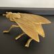 Vintage ashtray 70s bronze fly