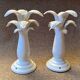 Pair of Jean Roger ceramic palm lamps