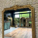 Gold Leaf Gilded Mantelpiece Mirror 152.5cm/125.5cm