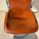 Pair of leather and chromed metal chairs year 70