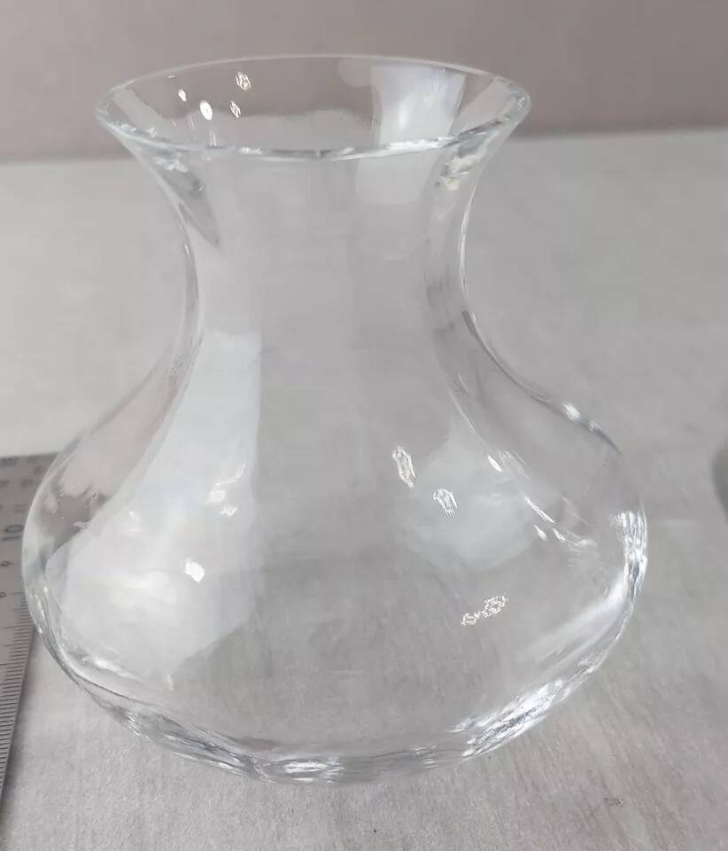 Pair of small antique vases, Touraine model, in Saint Louis crystal