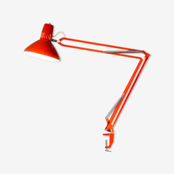 Architect lamp Ledu orange, France 1970