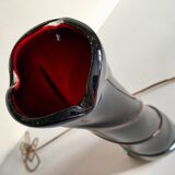 Modernist art deco crystal vase