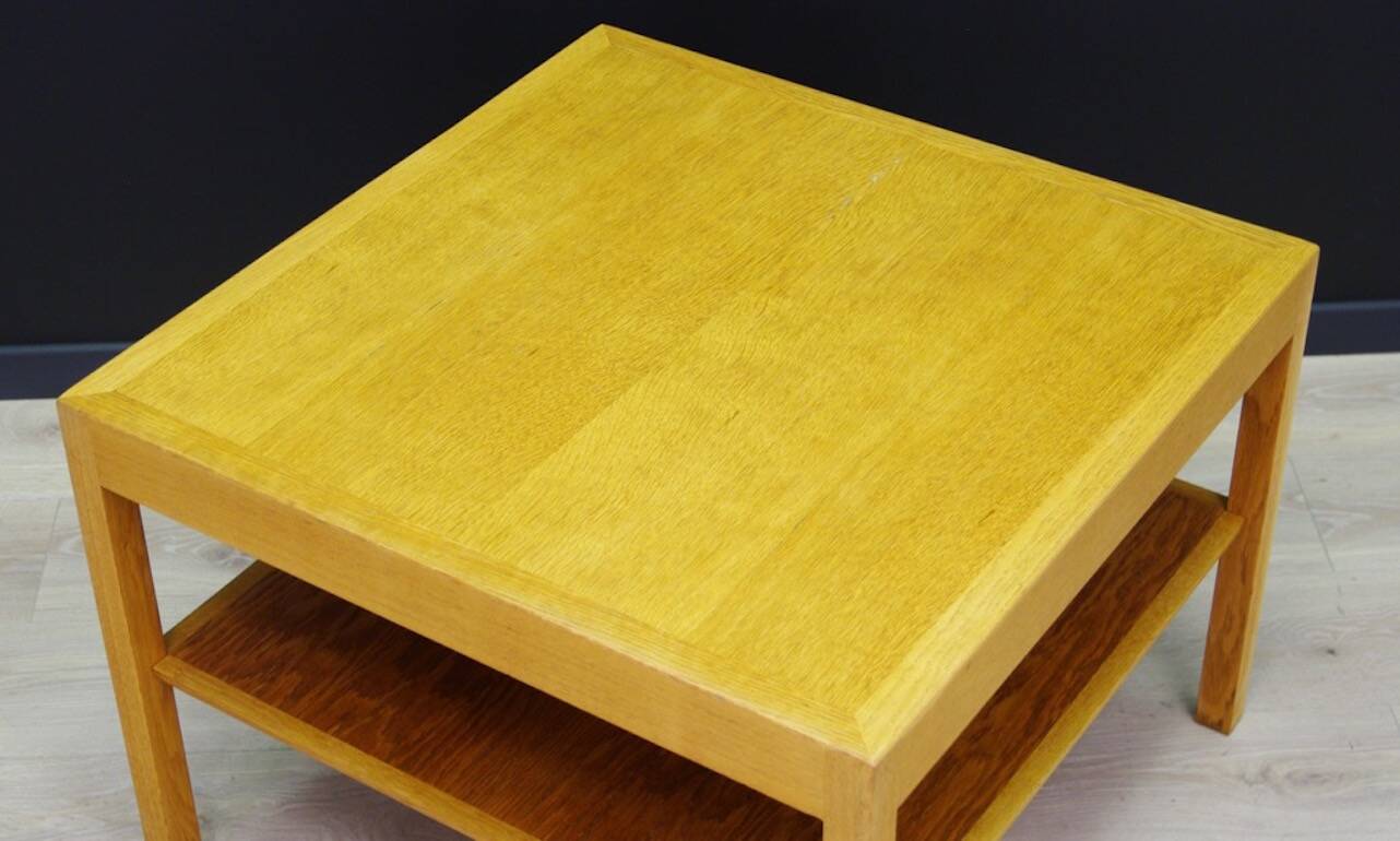 Ash coffee table, Danish design, 1960s, designer: Hans J. Wagner, manufactu