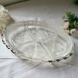 Glass compartment dish
