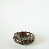 Ceramic ashtray, brown & multicoloured, 1970