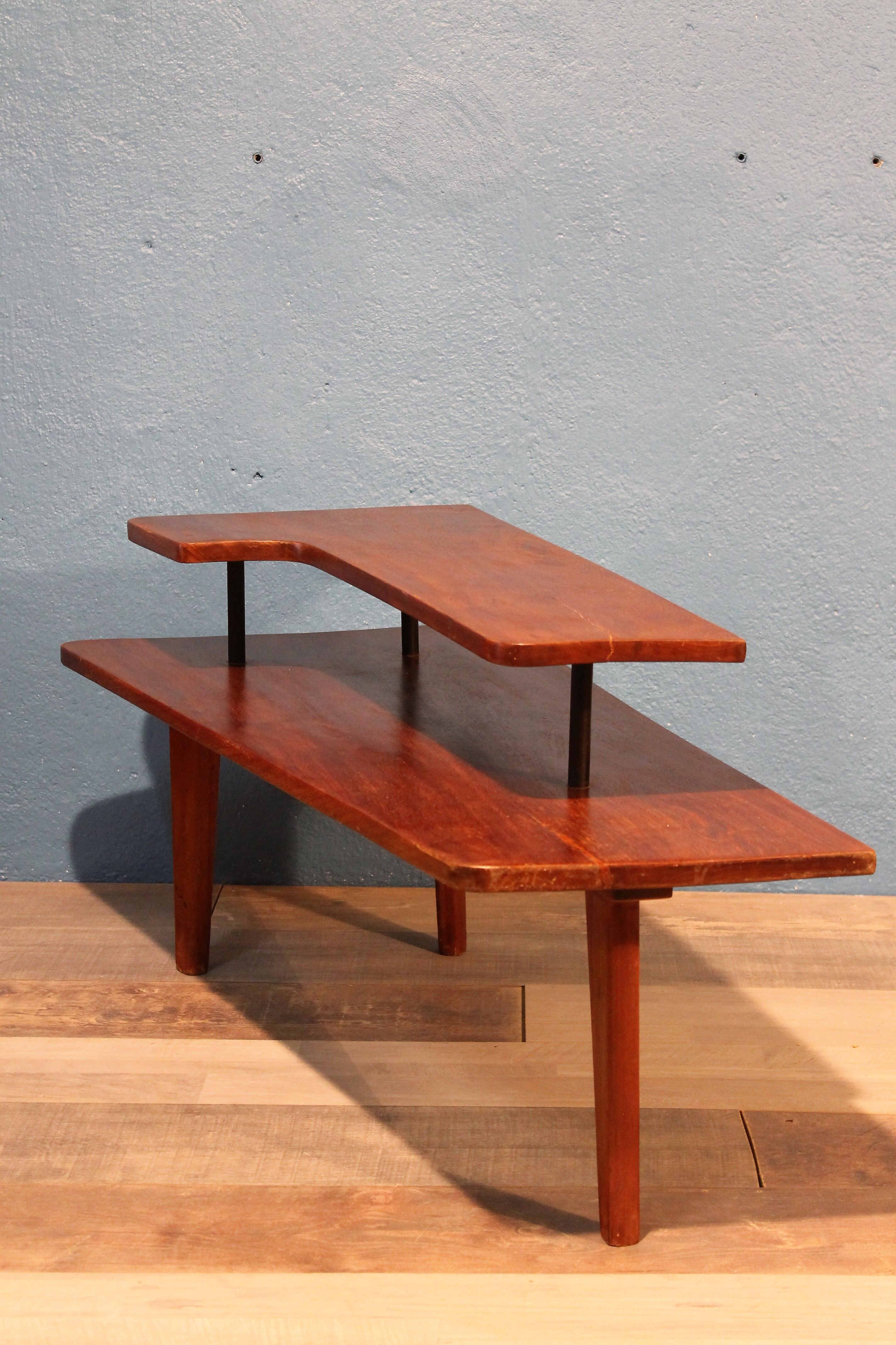 Table low double trays 60 years