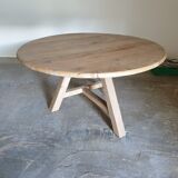 Round wooden table