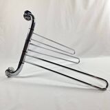 Vintage space age chrome coat/towel rack