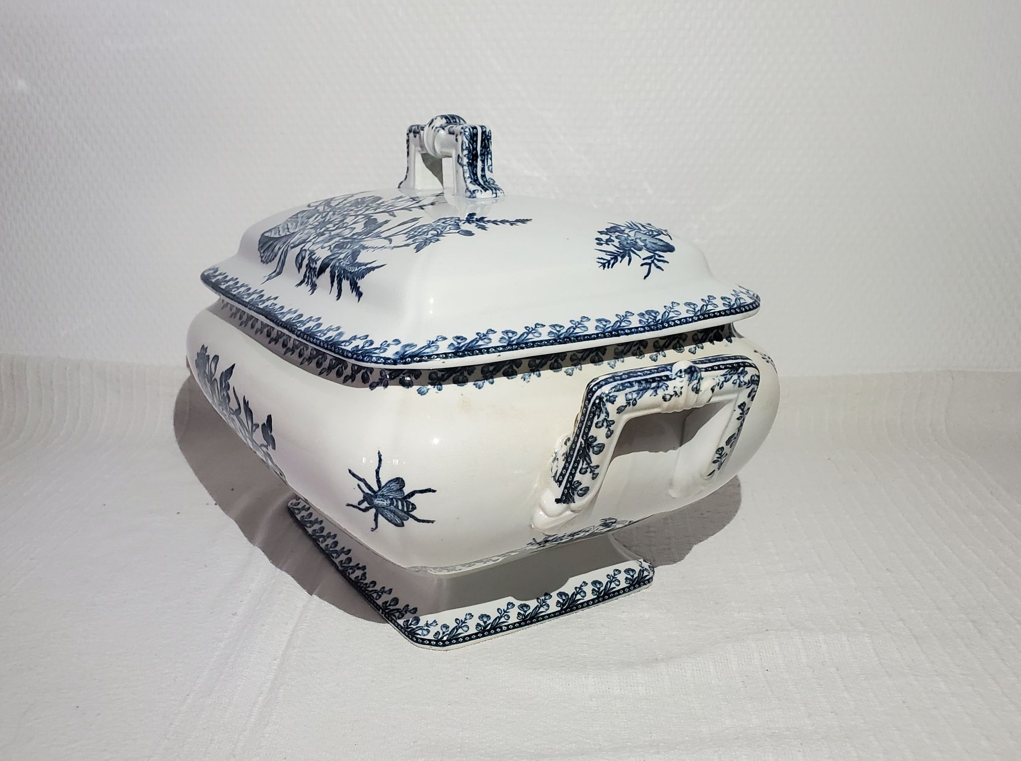 Soup-tureen of the earthenware factory of Pexonne