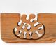 Large Wooden Candleholder by Gunnar Kanevad for Gamla Linköping, Sweden